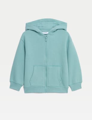 

Boys M&S Collection Cotton Rich Zip Hoodie (2-8 Yrs) - Aqua, Aqua