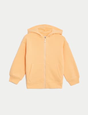 

Boys M&S Collection Cotton Rich Zip Hoodie (2-8 Yrs) - Faded Orange, Faded Orange