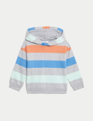 

Boys M&S Collection Pure Cotton Striped Hoodie (2-8 Yrs) - Multi, Multi