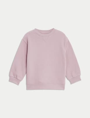 

Boys,Unisex,Girls M&S Collection Cotton Rich Plain Sweatshirt (2-8 Yrs) - Dusted Pink, Dusted Pink