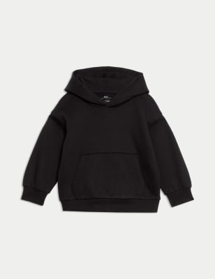 

Boys M&S Collection Cotton Rich Plain Hoodie (2-8 Yrs) - Black, Black