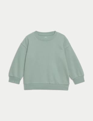 

Boys M&S Collection Cotton Rich Plain Sweatshirt (2-8 Yrs) - Light Green, Light Green