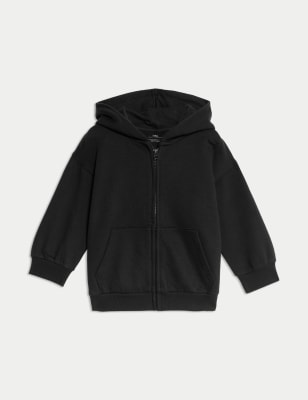 

Boys M&S Collection Cotton Rich Zip Hoodie (2-8 Yrs) - Black, Black