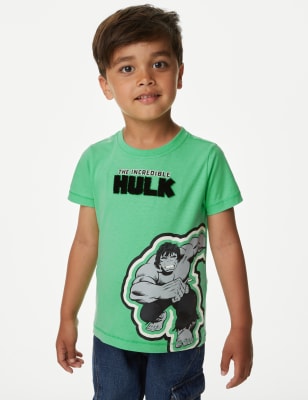 Pure Cotton Hulk™ T-Shirt (2-8 Yrs) - RO