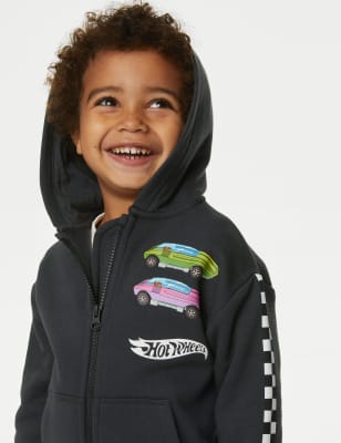 

Boys M&S Collection Cotton Rich Hot Wheels Hoodie (2-8 Yrs) - Carbon, Carbon