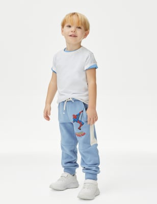

M&S Collection Pantalón deportivo de algodón de Spider-Man™ (2-8 años) - Blue, Blue