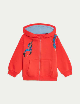 

M&S Collection Sudadera con capucha de algodón de Spider-Man™ (2-8 años) - Red, Red