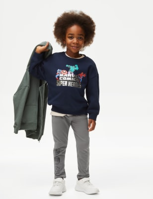 

Boys M&S Collection 2pc Cotton Rich Marvel™ Top & Bottom Outfit (2-8 Yrs) - Navy Mix, Navy Mix