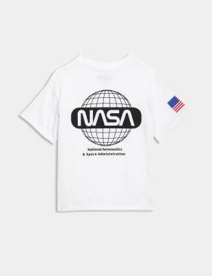 

Boys,Girls,Unisex M&S Collection Pure Cotton NASA™ T-Shirt (2-8 Yrs) - White Mix, White Mix