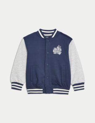 

Boys M&S Collection Cotton Rich Mickey Mouse™ Bomber (2-8 Yrs) - Air Force Blue, Air Force Blue