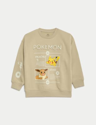 

Boys M&S Collection Cotton Rich Pokémon™ Sweatshirt (2-8 Yrs) - Neutral, Neutral