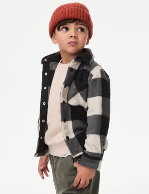 

Boys M&S Collection Fleece Check Shacket (2-8 Yrs) - Black Mix, Black Mix