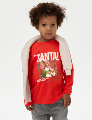 

Boys M&S Collection Pure Cotton Elf™ Christmas Top (2-8 Yrs) - Red, Red