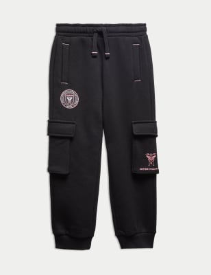 

Boys M&S Collection Cotton Rich Inter Miami Football Joggers (2-6 years) - Black, Black