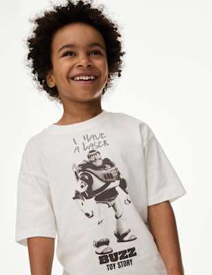 

Boys M&S Collection Pure Cotton Toy Story™ T-Shirt (2-8 Yrs), White