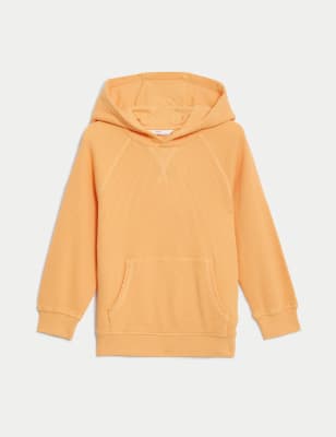 

Boys M&S Collection Pure Cotton Textured Hoodie (2-8 Yrs) - Orange, Orange