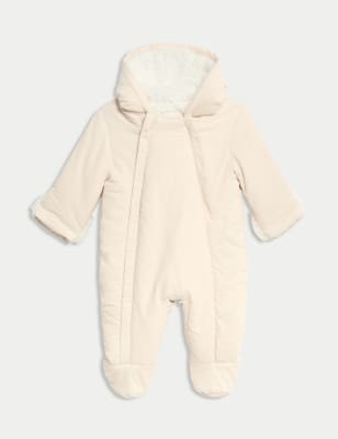 

Boys M&S Collection Cord Pramsuit (7lbs-1 Yrs) - Calico, Calico