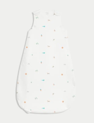 

M&S Collection Saco de dormir estampado 100% algodón con resistencia térmica de 2,5 tog (0-3 años) - Ivory Mix, Ivory Mix