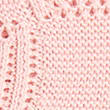Pure Cotton Knitted Shawl, TEA ROSE, swatch