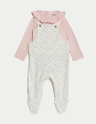 

Girls M&S Collection 2pc Pure Cotton Floral Outfit (7lbs-1 Yrs) - Blush, Blush