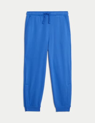 

M&S Collection Pantalón deportivo de algodón adaptable (2-16 años) - Cobalt, Cobalt