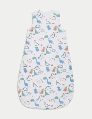 

M&S Collection Schlafsack aus reiner Baumwolle mit Dinosauriermuster und Tog-Wert 2,5 (0-3 Jahre) - Ivory Mix, Ivory Mix