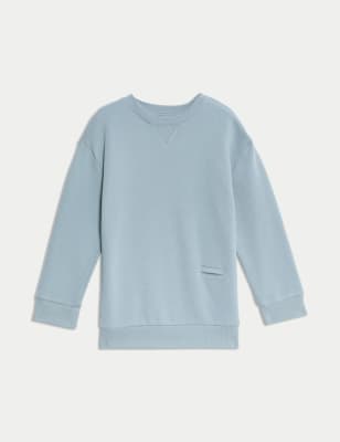 

Boys M&S Collection Adaptive Cotton Rich Sweatshirt (2-16 Yrs) - Light Steel Blue, Light Steel Blue