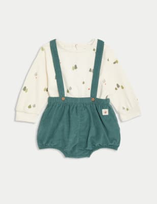 

Boys M&S Collection 2pc Cotton Rich Alpine Outfit (0-12 Mths) - Smokey Green, Smokey Green