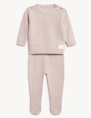 

M&S Collection 2-teiliges Strick-Outfit (3,2 kg-1 Jahr) - Nude, Nude