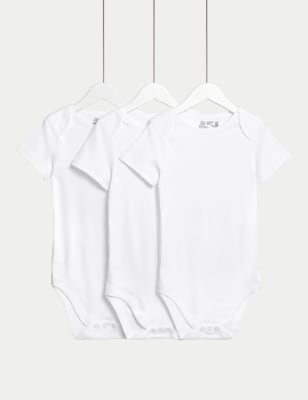 

M&S Collection Adaptive - 3er-Pack Bodys (3-16 Jahre) - White, White