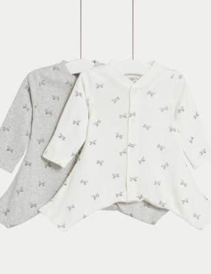 

M&S Collection Pack de 2 pijamas de bebé para displasia de cadera (7 lbs-1 año) - Grey Mix, Grey Mix