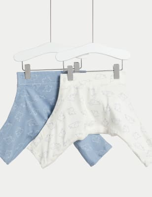 

Unisex,Boys,Girls M&S Collection 2pk Hip Dysplasia Cotton Rich Stars Joggers (7lbs-1 Yrs) - Blue Mix, Blue Mix