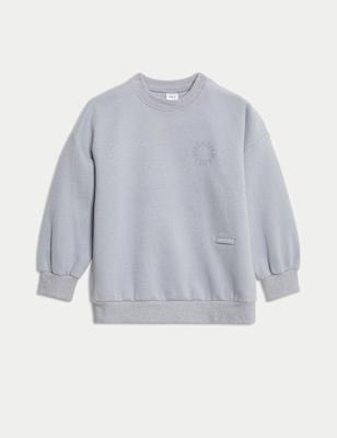 

Boys M&S Collection Adaptive Cotton Rich Sweatshirt (2-16 Yrs), Light Slate