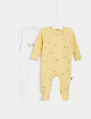 

M&S Collection Schlafanzug aus reiner Baumwolle mit Winnie the Pooh™-Motiv (3,2 kg--3 J.) - Soft Yellow, Soft Yellow