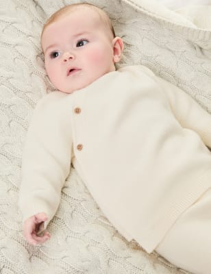 

Unisex,Boys,Girls M&S Collection 2pc Knitted Outfit (7lbs-1 Yrs) - Nude, Nude