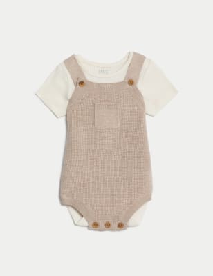 

Unisex,Boys,Girls M&S Collection 2pc Knitted Outfit (7lbs-1 Yrs) - Sandstone, Sandstone