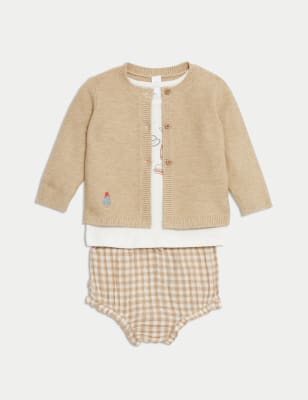 

Girls M&S Collection 3pc Paddington™ Knitted Outfit (7lbs-1 Yrs) - Cream Mix, Cream Mix