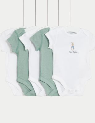 

M&S Collection Pack de 5 bodies 100% algodón (6½ lbs-3 años) - Green Mix, Green Mix