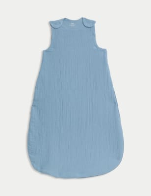 

Unisex,Boys,Girls M&S Collection Pure Cotton 1.5 Tog Sleeping Bag (0-36 Mths), Light Steel Blue