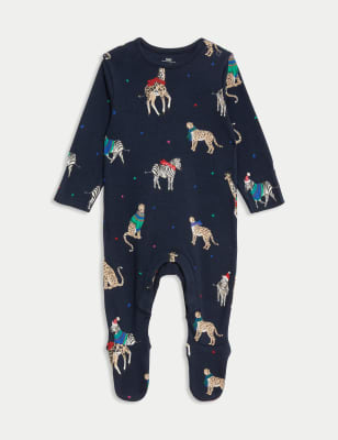 

Unisex,Boys,Girls M&S Collection Kids' Animal Party Family Christmas Sleepsuit (0-3 Yrs) - Multi, Multi