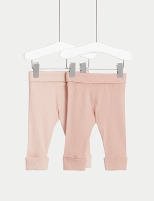 

Unisex,Boys,Girls M&S Collection 2pk Cotton Rich Waffle Leggings (6½lbs-3 Yrs) - Pink Mix, Pink Mix