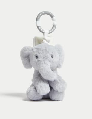 

M&S Collection Judder Elefanten-Kuscheltier „Born in 2024“ - Grau Melange, Grau Melange