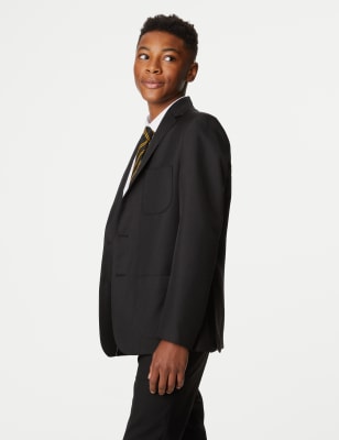 M&S Collection Schoolboyss' Regular Fit Blazer (3-16 Yrs) - 39REG - Black, Navy,Black