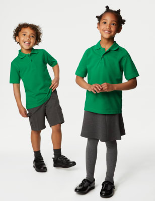 

M&S Collection Unisex-Polohemd aus reiner Baumwolle (2-18 J.) - Emerald, Emerald