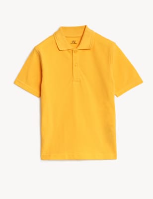 

Unisex,Boys,Girls M&S Collection Unisex Pure Cotton Polo Shirt (2-18 Yrs) - Gold, Gold