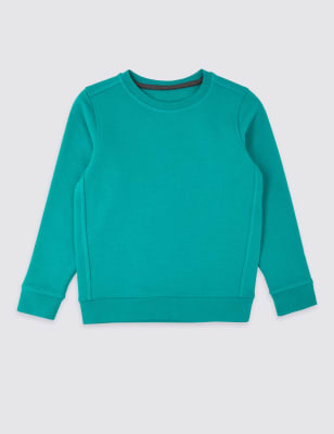 

Unisex,Boys,Girls M&S Collection Unisex Crew Neck Sweatshirt (2-16 Yrs) - Jade, Jade