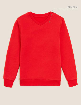 

Unisex,Boys,Girls M&S Collection Unisex Cotton V-Neck Sweatshirt (2-16 Yrs) - Red, Red