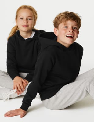 

Unisex,Boys,Girls M&S Collection Unisex Cotton Hooded Sweatshirt (2-18 Yrs) - Black, Black