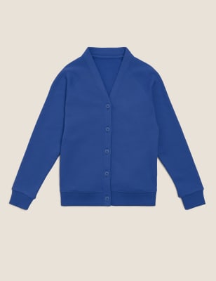 

Girls M&S Collection Girls' Cotton Regular Fit School Cardigan (2-16 Yrs) - Royal Blue, Royal Blue