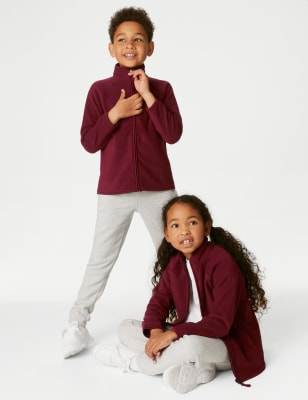 

Unisex,Boys,Girls M&S Collection Fleece Jacket (2-18 Yrs) - Burgundy, Burgundy